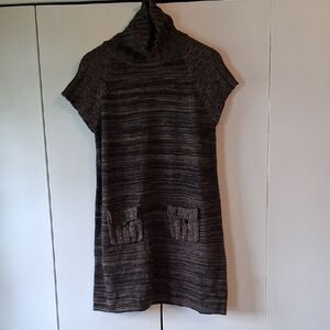 Calvin Klein Black and Brown Knit Sweater